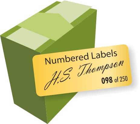 Numbered Labels - from  250 labels upwards